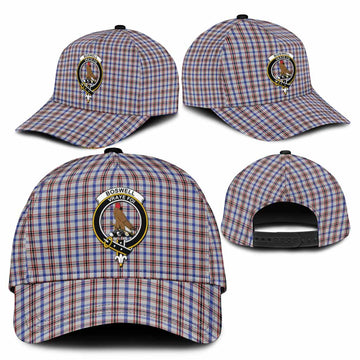 Boswell Tartan Classic Cap with Family Crest