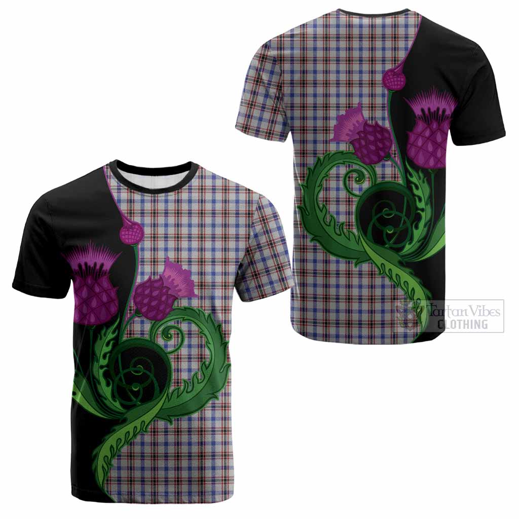 Boswell Tartan Cotton T-shirt Traditional Scottish Thistle