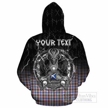Boswell Tartan Crest Cotton Hoodie Celtic Odin's Raven Legacy
