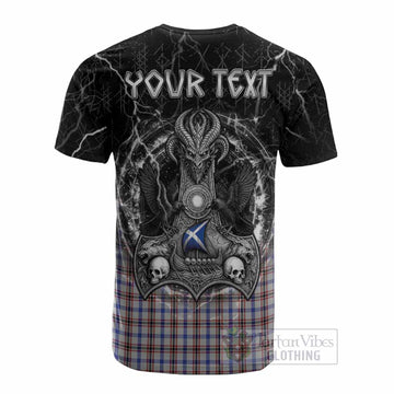 Boswell Tartan Crest Cotton T-shirt Celtic Odin's Raven Legacy