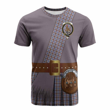Boswell Tartan Crest Cotton T-shirt Kilt Costume Style