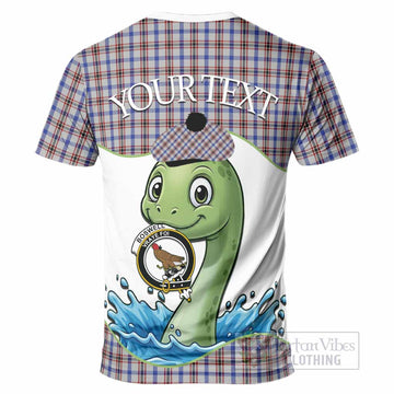 Boswell Tartan Crest Cute Nessie T-Shirt Scottish Loch Ness Monster