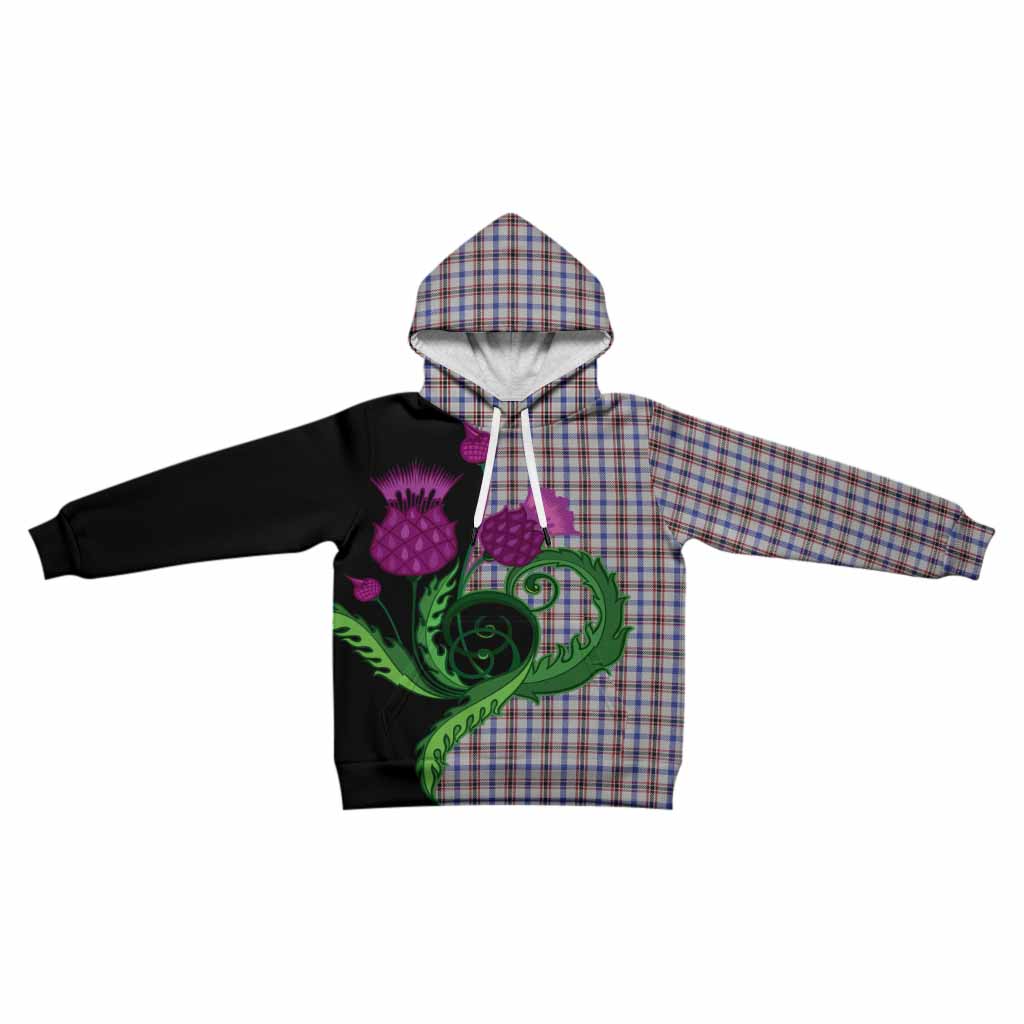 Boswell Tartan Kid Hoodie Traditional Scottish Thistle