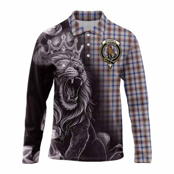 Boswell Tartan Long Sleeve Polo Shirt Roaring Lion Heritage