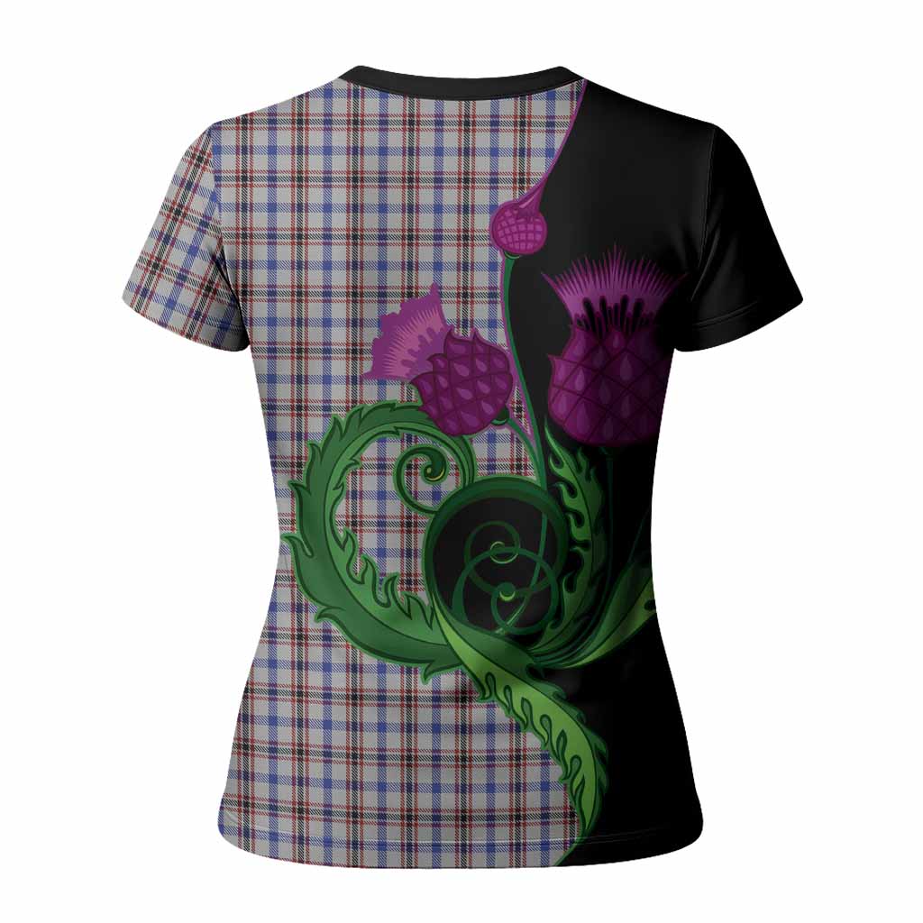 Boswell Tartan Women T shirt Traditional Scottish Thistle