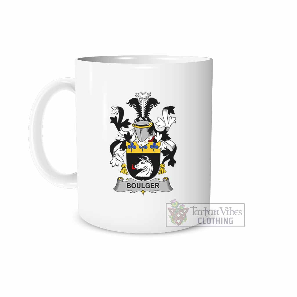 Boulger Irish Clan Coat of Arms Ceramic Mug White - 2D-tartanvibesclothing