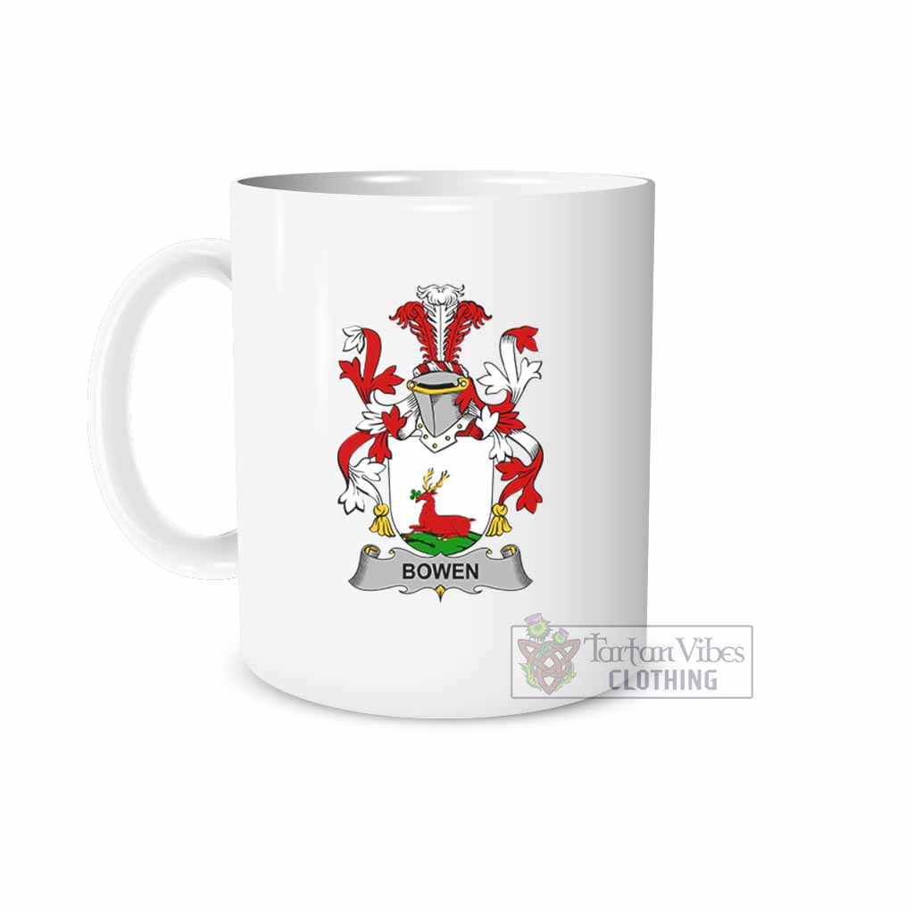 Tartan Vibes Clothing Bowen Irish Clan Coat of Arms Ceramic Mug