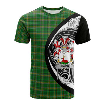 Tartan Vibes Clothing Bowen Irish Clan Cotton T-shirt Celtic Circle Style