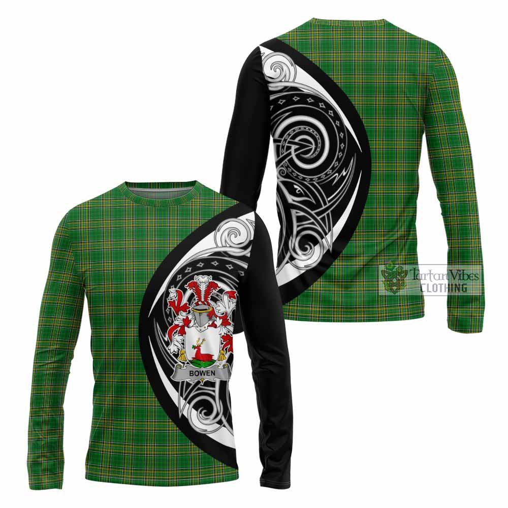 Bowen Irish Clan Long Sleeve T-Shirt Celtic Circle Style - Tartan Vibes Clothing