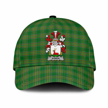 Bowen Irish Clan Tartan Classic Cap with Coat of Arms