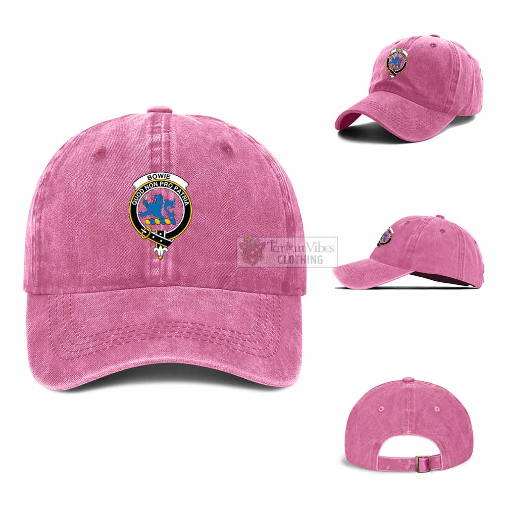 Tartan Vibes Clothing Bowie Clan Crest Denim Classic Cap