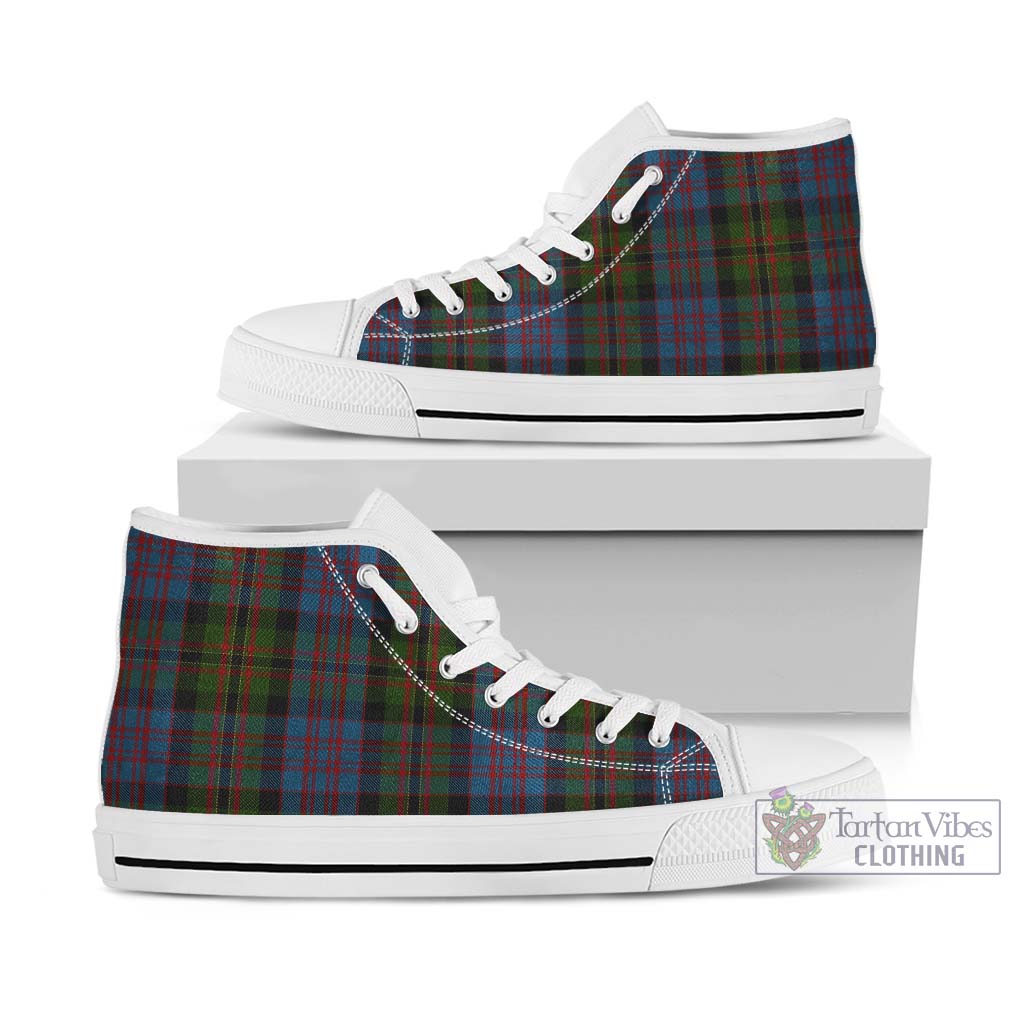 Bowie Tartan High Top Shoes Kid High Top - White Sole - Tartan Vibes Clothing