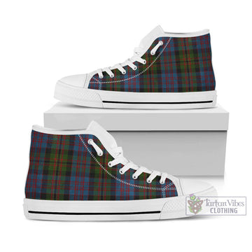 Bowie Tartan High Top Shoes Kid High Top - White Sole - Tartan Vibes Clothing