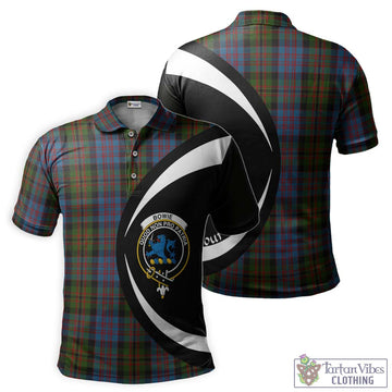 Bowie Tartan Men's Polo Shirt with Family Crest Circle Style Kid - Tartan Vibes Clothing