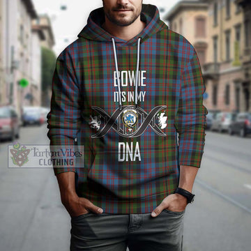 Bowie Tartan Hoodie with Family Crest DNA In Me Style Pullover Hoodie - Tartan Vibes Clothing