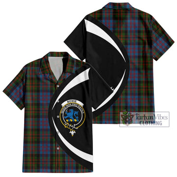 Bowie Tartan Hawaiian Shirt with Family Crest Circle Style Kid - Tartan Vibes Clothing