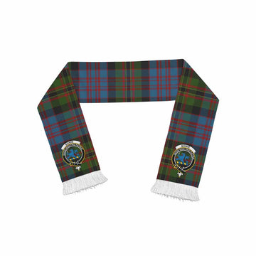 Tartan Vibes Clothing Bowie Tartan Ruffneck Scarf with Family Crest