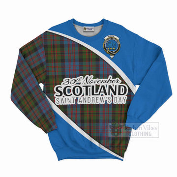 Bowie Family Crest Tartan Sweatshirt Celebrate Saint Andrew's Day in Style Unisex - Tartan Vibes Clothing