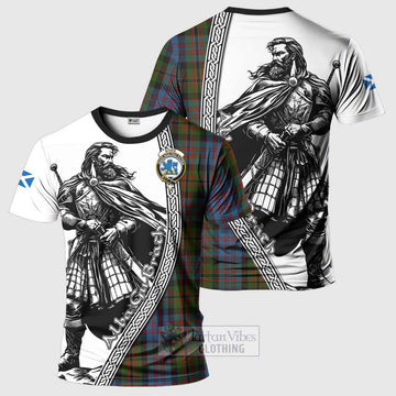 Bowie Tartan Clan Crest T-Shirt with Highlander Warrior Celtic Style Kid's Shirt - Tartan Vibes Clothing