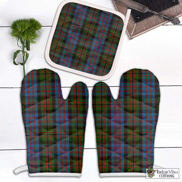 Bowie Tartan Combo Oven Mitt & Pot-Holder Combo 2 Oven Mitt & 1 Pot-Holder Black - Tartan Vibes Clothing