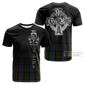 Bowie Tartan Cotton T-shirt Featuring Alba Gu Brath Family Crest Celtic Inspired Kid's Shirt - Tartan Vibes Clothing