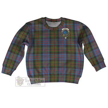 Bowie Tartan Kid Ugly Sweater with Family Crest Kid - Tartan Vibes Clothing