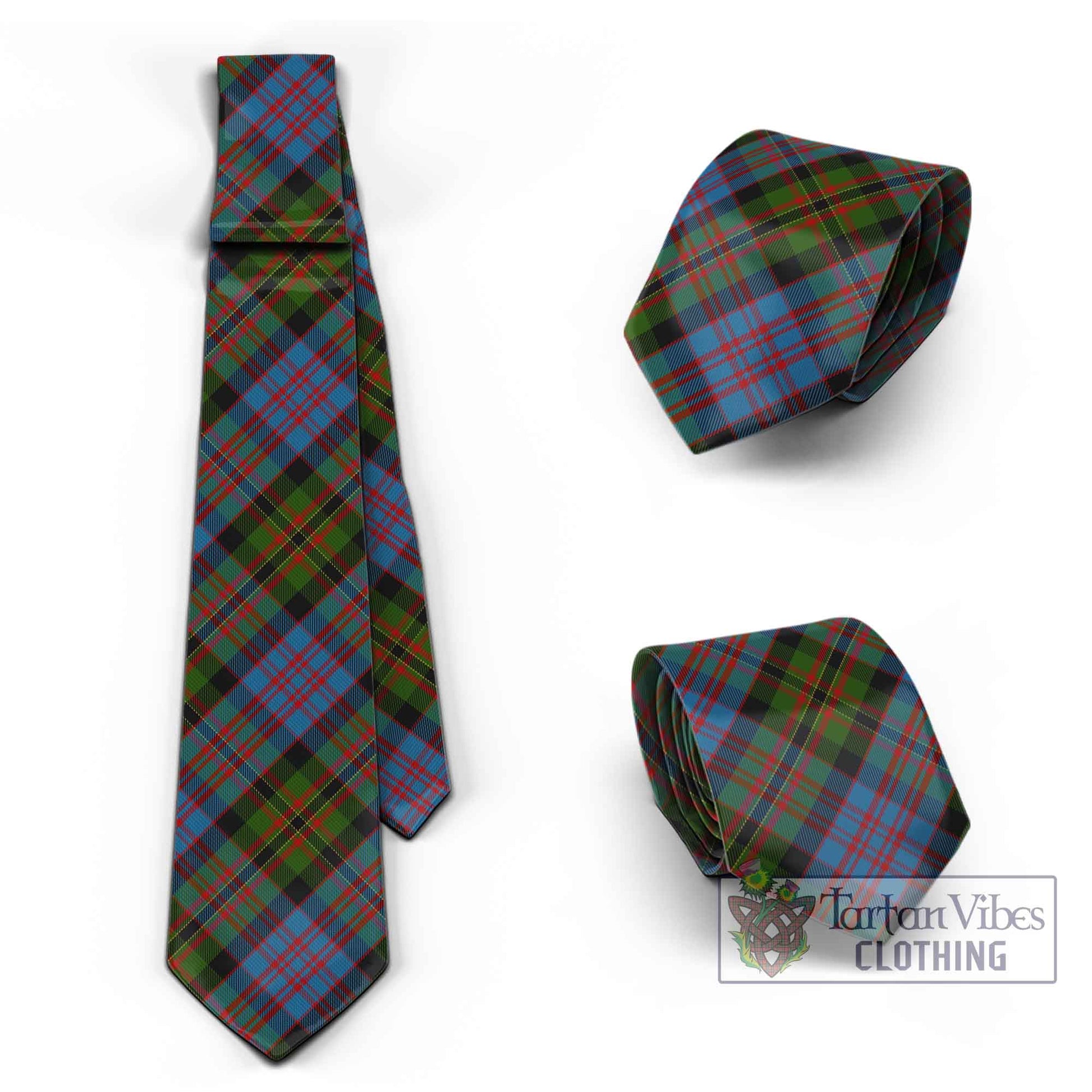Bowie Tartan Classic Necktie Cross Style Necktie One Size - Tartan Vibes Clothing