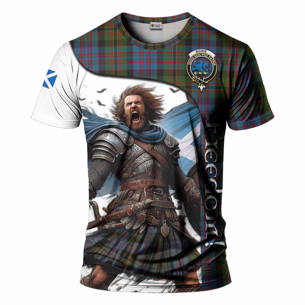 Bowie Crest Tartan T-Shirt Inspired by the Freedom of Scottish Warrior Kid's Shirt - Tartan Vibes Clothing
