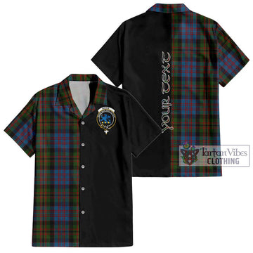 Bowie Tartan Hawaiian Shirt with Family Crest and Half Of Me Style Kid - Tartan Vibes Clothing