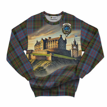 Bowie Tartan Family Crest Sweatshirt with Scottish Ancient Castle Style Unisex - Tartan Vibes Clothing