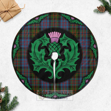 Bowie Tartan Christmas Tree Skirt Scottish Thistle Style Casual Tree Skirts - Tartan Vibes Clothing