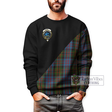 Bowie Tartan Sweatshirt with Family Crest and Military Logo Style Unisex - Tartan Vibes Clothing
