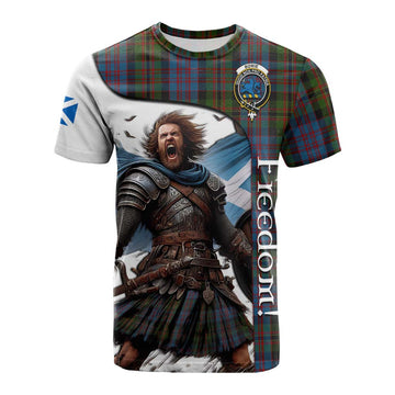 Bowie Crest Tartan Cotton T-shirt Inspired by the Freedom of Scottish Warrior Kid's Shirt - Tartan Vibes Clothing