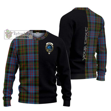 Bowie Tartan Ugly Sweater with Family Crest and Half Of Me Style Unisex - Tartan Vibes Clothing