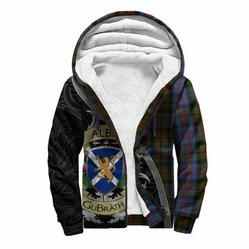 Bowie Tartan Family Crest Sherpa Hoodie Lion Rampant Royal Thistle Shield Celtic Inspired Unisex S - Tartan Vibes Clothing
