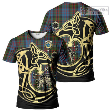 Bowie Tartan T-Shirt with Family Crest Celtic Wolf Style Kid's Shirt - Tartan Vibes Clothing