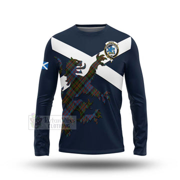 Bowie Tartan Lion Rampant Long Sleeve T-Shirt Proudly Display Your Heritage with Alba Gu Brath and Clan Name Unisex - Tartan Vibes Clothing