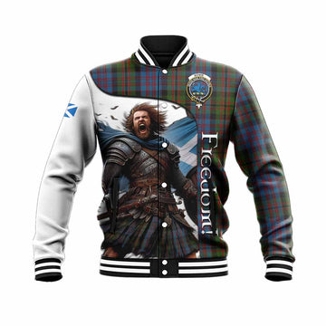 Bowie Crest Tartan Baseball Jacket Inspired by the Freedom of Scottish Warrior Unisex - Tartan Vibes Clothing