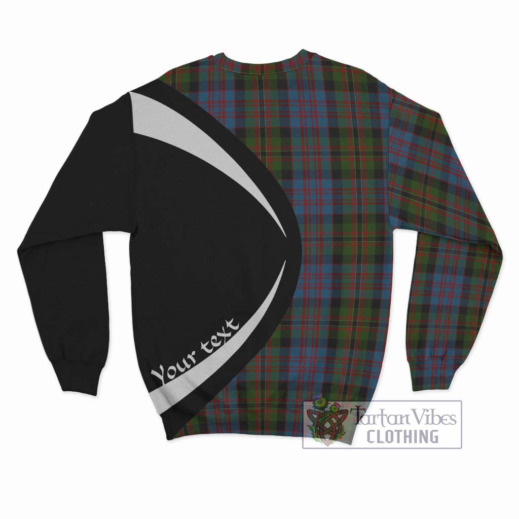 Bowie Tartan Sweatshirt with Family Crest Circle Style - Tartan Vibes Clothing