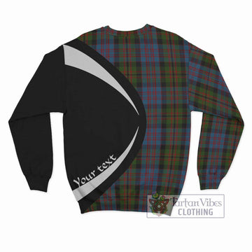 Bowie Tartan Sweatshirt with Family Crest Circle Style - Tartan Vibes Clothing