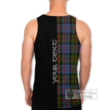 Bowie Tartan Men's Tank Top with Family Crest and Half Of Me Style - Tartan Vibes Clothing