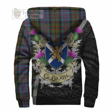 Bowie Tartan Family Crest Sherpa Hoodie Lion Rampant Royal Thistle Shield Celtic Inspired - Tartan Vibes Clothing