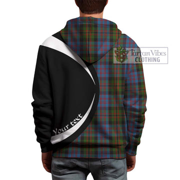 Bowie Tartan Hoodie with Family Crest Circle Style - Tartan Vibes Clothing