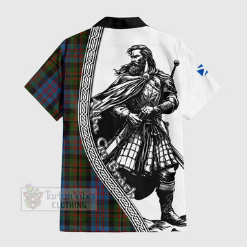 Bowie Tartan Clan Crest Hawaiian Shirt with Highlander Warrior Celtic Style - Tartan Vibes Clothing