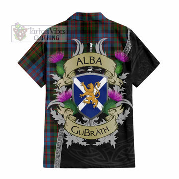 Bowie Tartan Family Crest Hawaiian Shirt Lion Rampant Royal Thistle Shield Celtic Inspired - Tartan Vibes Clothing
