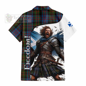 Bowie Crest Tartan Hawaiian Shirt Inspired by the Freedom of Scottish Warrior - Tartan Vibes Clothing