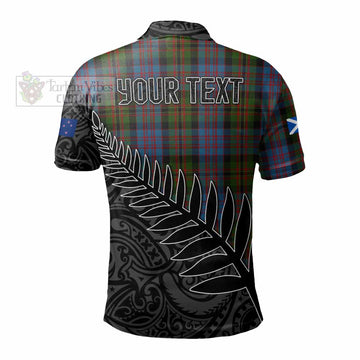Bowie Crest Tartan Polo Shirt with New Zealand Silver Fern Half Style