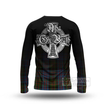 Bowie Tartan Long Sleeve T-Shirt Featuring Alba Gu Brath Family Crest Celtic Inspired - Tartan Vibes Clothing