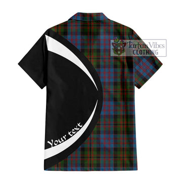 Bowie Tartan Hawaiian Shirt with Family Crest Circle Style - Tartan Vibes Clothing