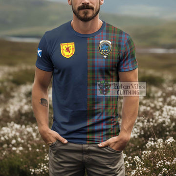 Bowie Tartan T-Shirt Alba with Scottish Lion Royal Arm Half Style - Tartan Vibes Clothing